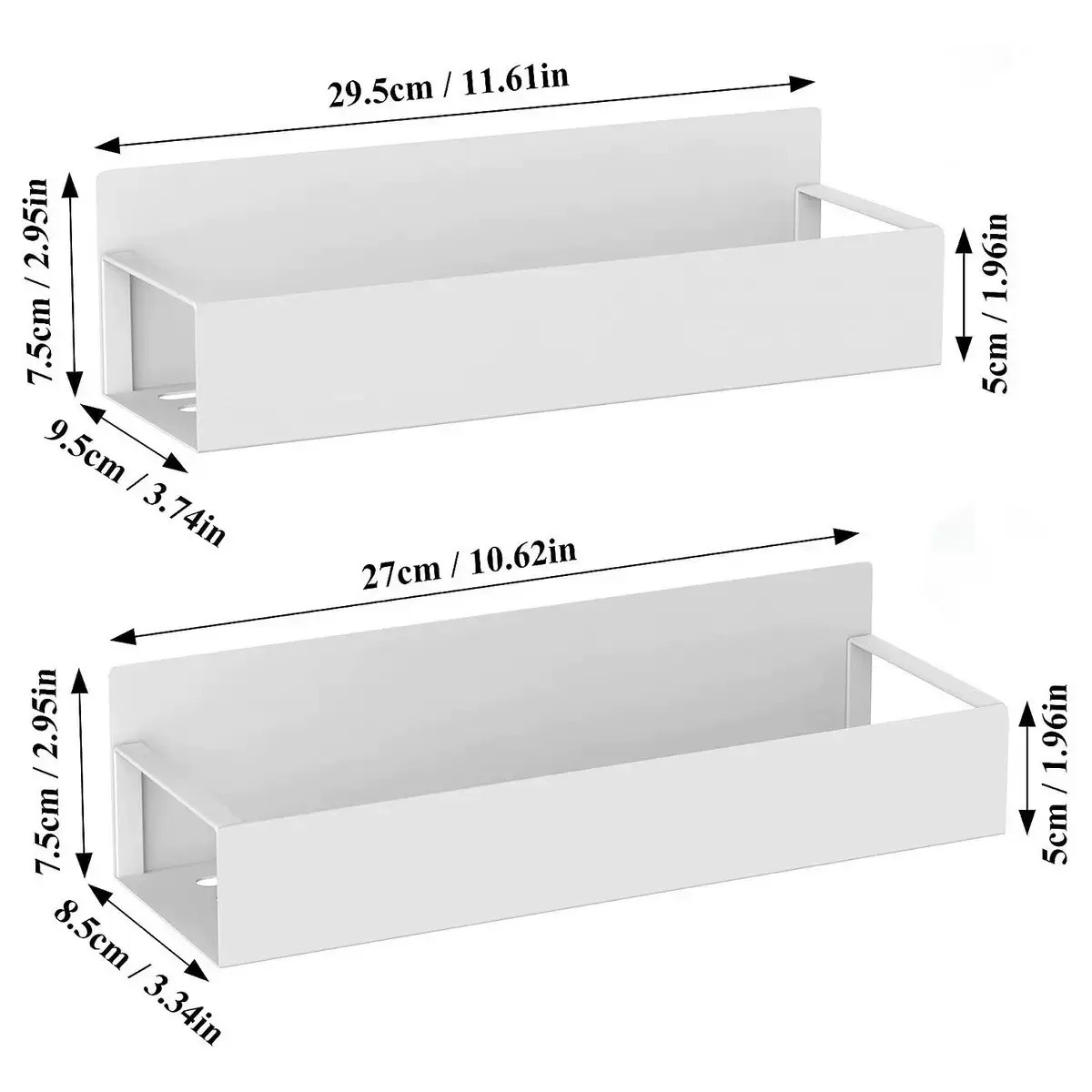 Estante de almacenamiento de absorción magnética transfronteriza de refrigerador cocina sin perforación estante de condimentos horno lavadora estante de almacenamiento lateral