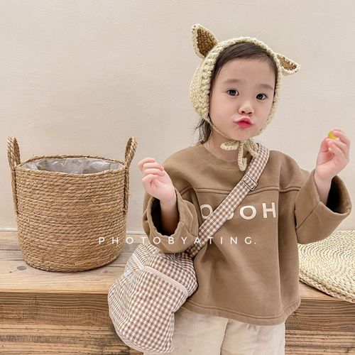  new children's clothing autumn and winter clothing children's winter Korean style fleece sweatshirt girls and boys bottoming shirt 21895