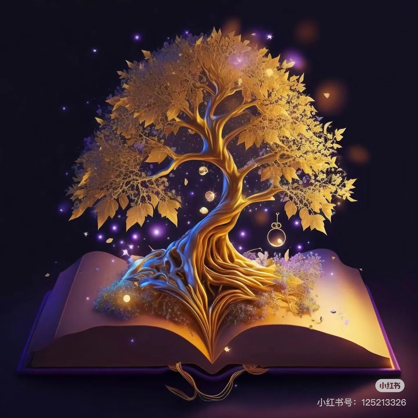 Pequeño libro rojo nuevo lleno de pintura de diamante árbol de vida DIY bordado de diamante pintura decorativa sala de estar fábrica de suministro transfronterizo al por mayor