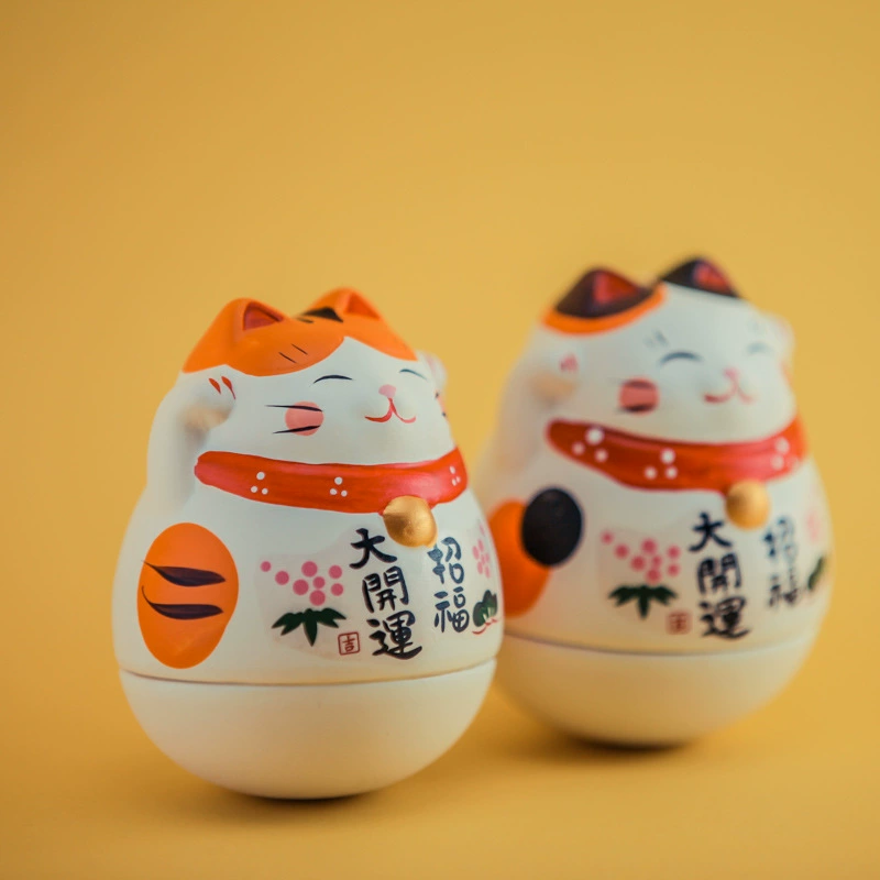 Japanese creative table cute accessory for students, roly-poly doll, Birthday gift, for luck