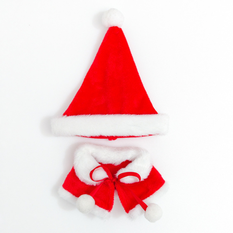 第一世代と第二世代のブラインドボックスラブブペンダントクリスマスマントベビー服ラブブビスケットマンセータークリスマス帽子|undefined