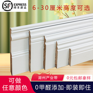 Solid Wood Skirting Board Wholesale French European Light Luxury Dragon Eye Wood American Skirting Board Factory Wholesale