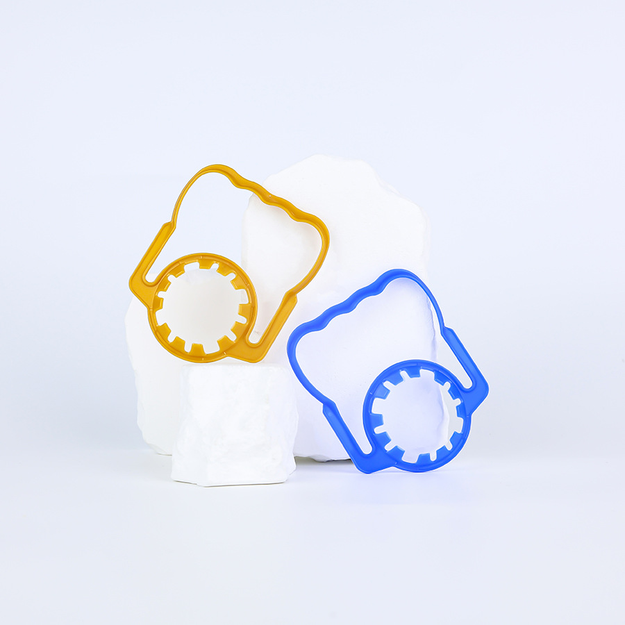 Proveedores al por mayor desechable cubo de agua potable mango de plástico 38 calibre PE mango de cubo de agua mineral mango