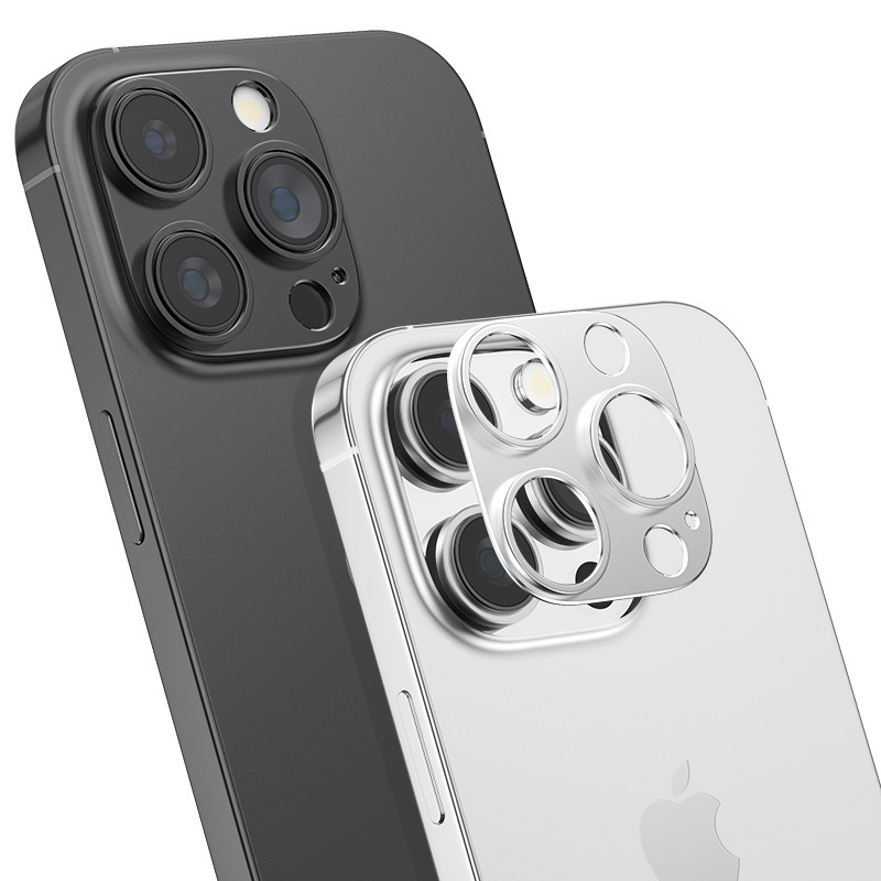 适用苹果16镜头膜铠甲镂空金属镜头贴iphone16promax磨砂铝合金|undefined