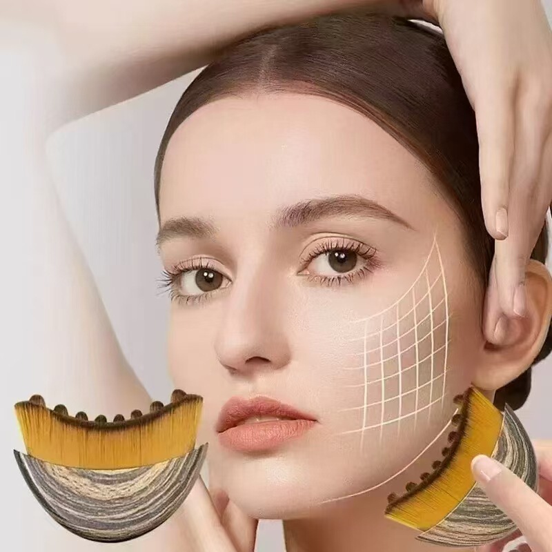 新款Lymphatic Contour Face Brush淋巴轮廓面部刷刮痧眼颈护理刷|undefined