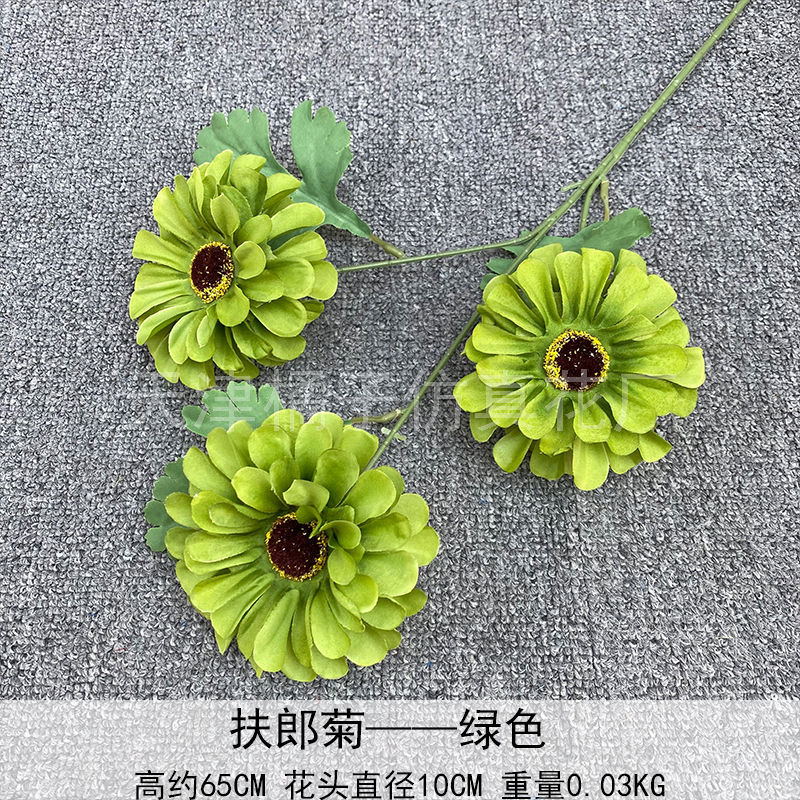 Flores de boda de alta calidad de flores de madera verde de bambú y lirio de pino masson de alta calidad