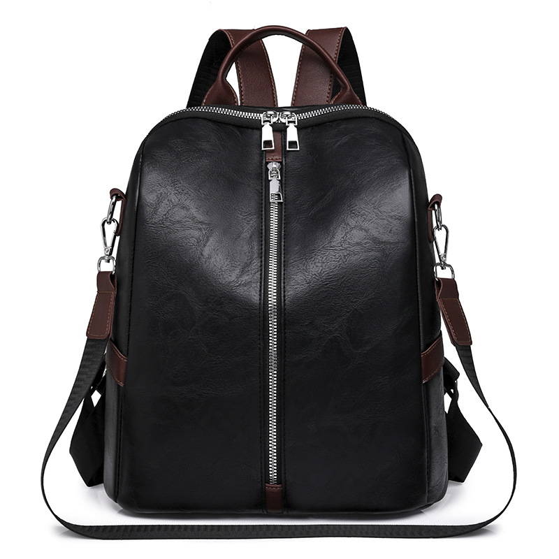 Bolso mujer 2024 nueva mochila multifuncional de cuero suave para mujer simple retro de gran capacidad para mujer mochila al por mayor