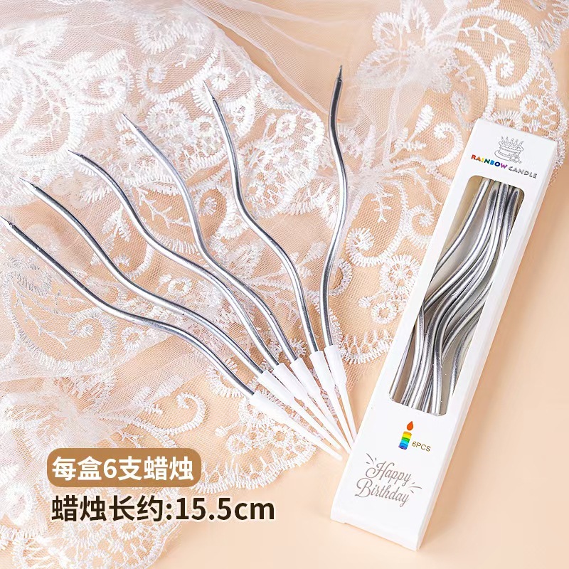 Candle curva plateada