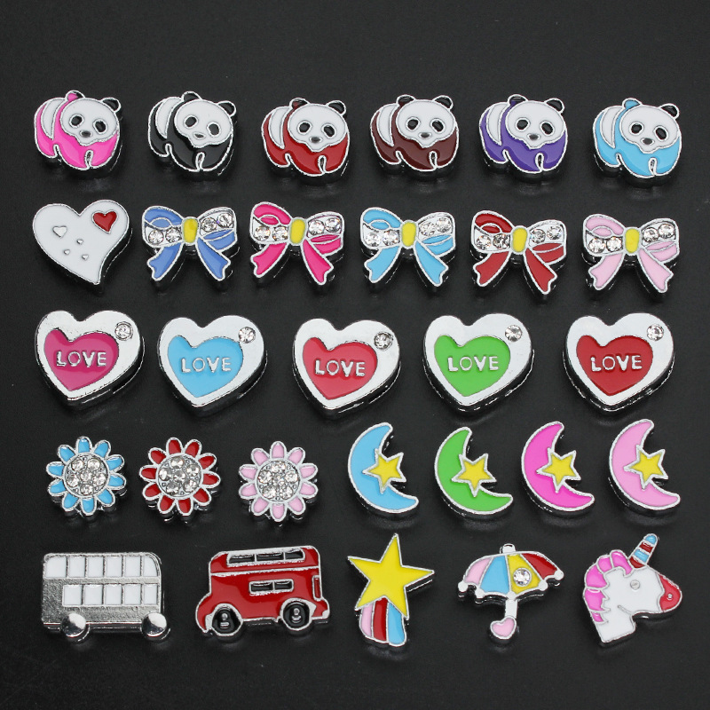 1 Piece Quantity 1 Piece 12*13mm 12*17mm 13 * 15mm Hole 1~1.9mm Alloy Rhinestones Moon Heart Shape Bow Knot DIY Jewelry Accessories Beads