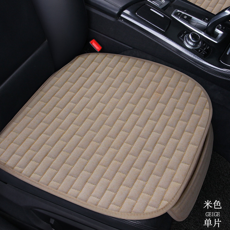 Cojín de asiento de coche de lino conjunto de tres piezas cojín de asiento DE LINO DE VERANO cómodo cojín de asiento transpirable