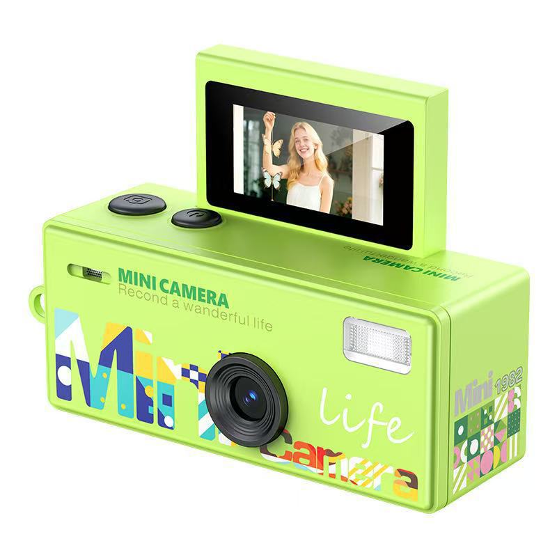 Pantalla flip transfronteriza mini cámara de pulgar fiesta estudiantil pequeña cámara deportiva de bolsillo para niños fotos y videos