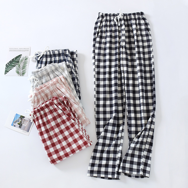 Buy quality Japanese Men's And Women's Pajama Pants Pure Cotton