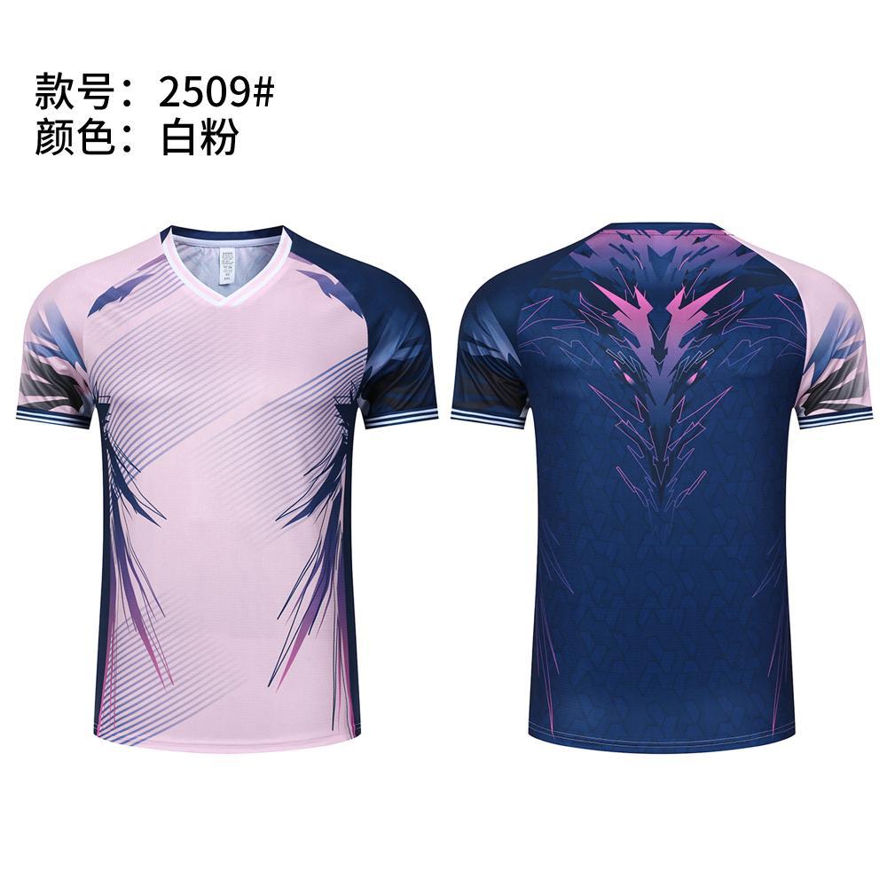 Nuevo traje de bádminton, camisa de manga corta, voleibol, tenis de mesa, ropa deportiva, ropa de entrenamiento para mujeres, ropa de entrenamiento para adultos