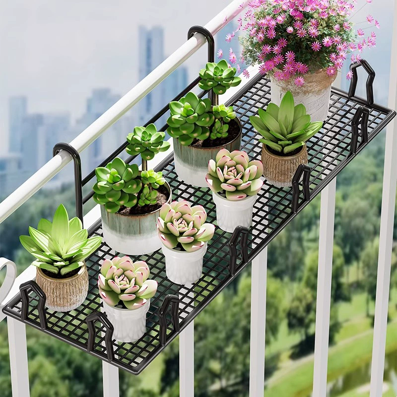 Балконные перила из кованого железа подставка для цветов подвешенная подставка для цветочных горшков