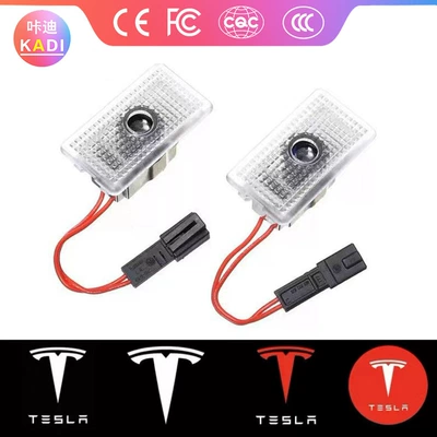 Tesla model3 modelX modelS üçün Qapı Proyeksiya Atmosfer LED İşığı