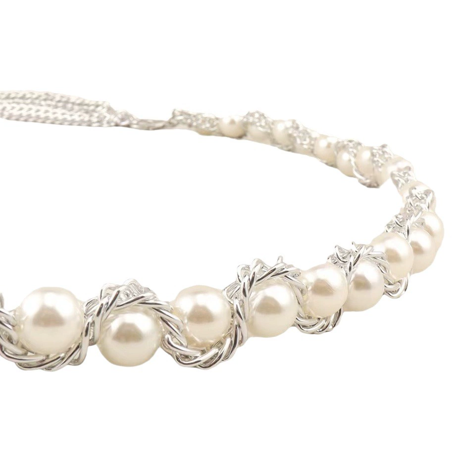 Женская металлическая жемчужная цепочка, модная универсальная цепочка на талию, декоративное платье для одежды, облегающая Талия, ретро-цепочка на талию, Заводская партия