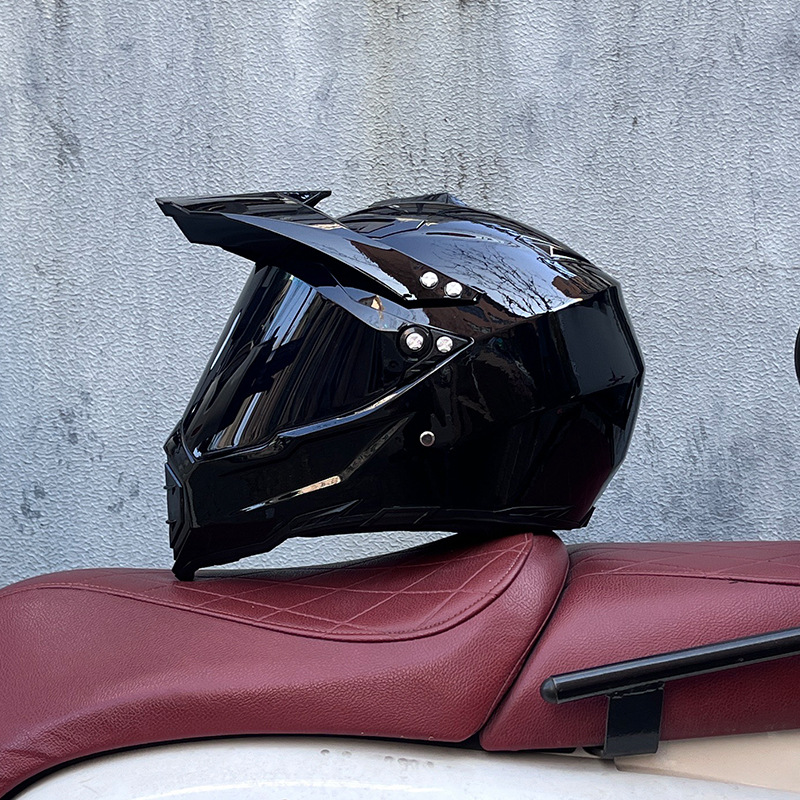 Casco de campo traviesa Casco de carreras de motos Casco de carretera Casco de doble propósito para hombres y mujeres Casco de tracción de cuatro estaciones Casco completo Orz