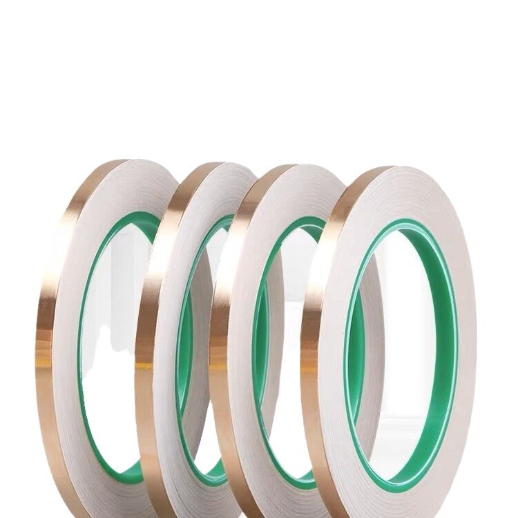 Doble cinta conductora de lámina de cobre cinta de blindaje 0,05mm de espesor cinta de cobre de piso cualquier corte