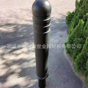 Guangzhou Cast Iron Vehicle Blocking Column Anti-Collision Column Manufacturer Casting Production Ductile Iron Protective Railing Two Iron Chains Isolation