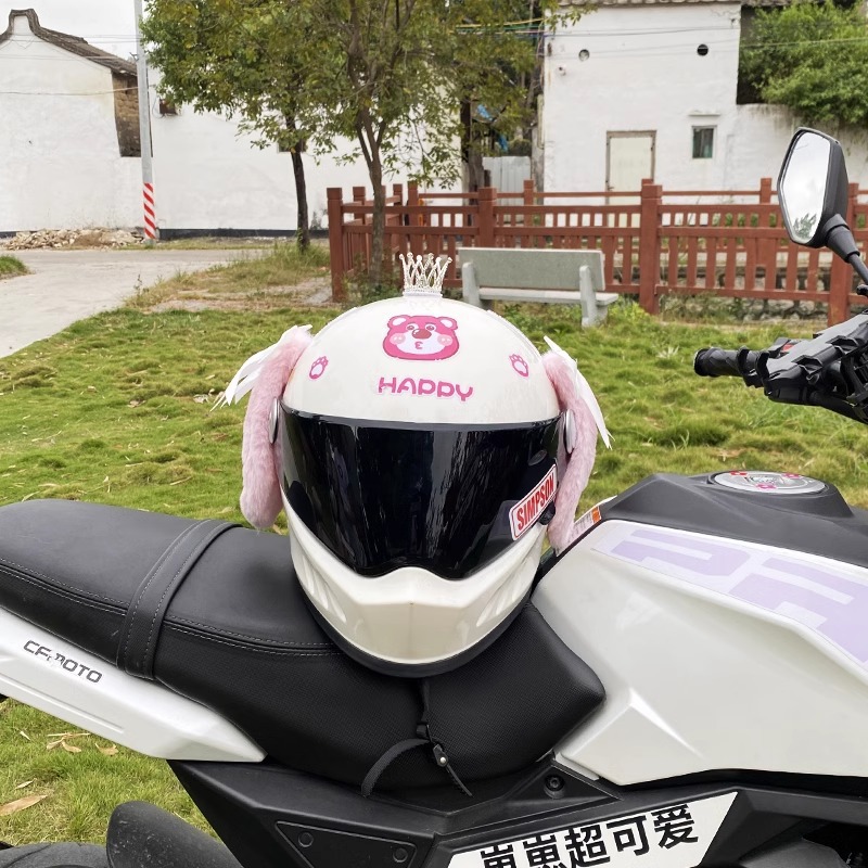 Helmet Decoration with Bowknot