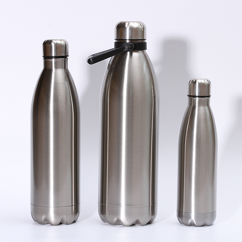 Al Aire Libre de acero inoxidable 304 termo taza creativa galvanoplastia de moda botella de Coca-coque portátil coche de equitación deportes botella de agua