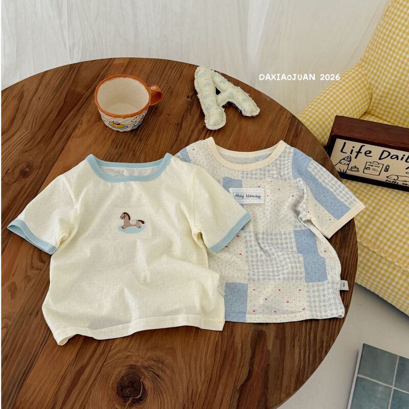 Children's Short-Sleeve T-Shirts, 2-Pack, Super Soft Summer Wear for Boys and Girls, Huzhou Zhili Children's Clothing, Direct Wholesale Children's Short-Sleeve T-Shirts, 2-Pack, Super Soft Summer Wear for Boys and Girls, Huzhou Zhili Children's Clothing, Direct Wholesale