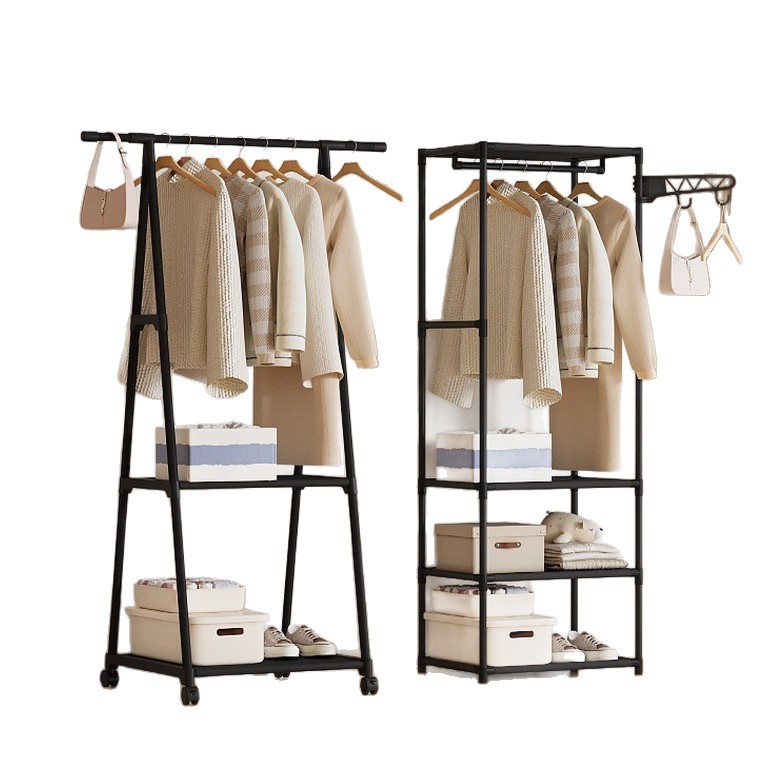 Percha de ropa simple estilo japonés y coreano percha de ropa interior creativa percha de ropa móvil plegable percha de ropa doméstica