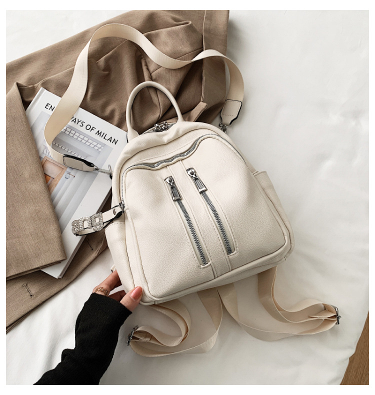 Nihaojewelry Wholesale New Trendy Fashion Soft Leather Messenger Dual-use Backpack display picture 1