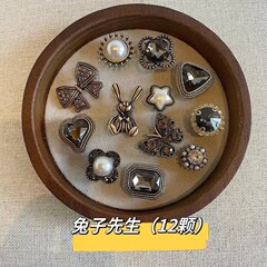 下駄靴バックル靴花靴バックルミスターラビットバロックスタイルレトロアクセサリー金属靴花適応靴バックル