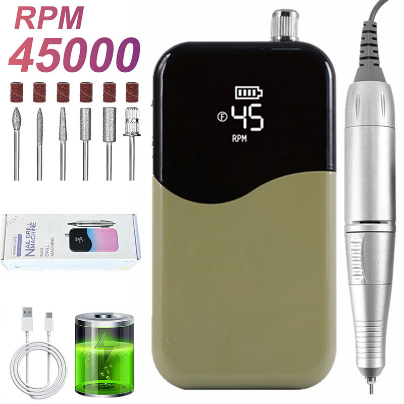 Torno Eléctrico para Uñas Portátil Recargable para Manicura image 67