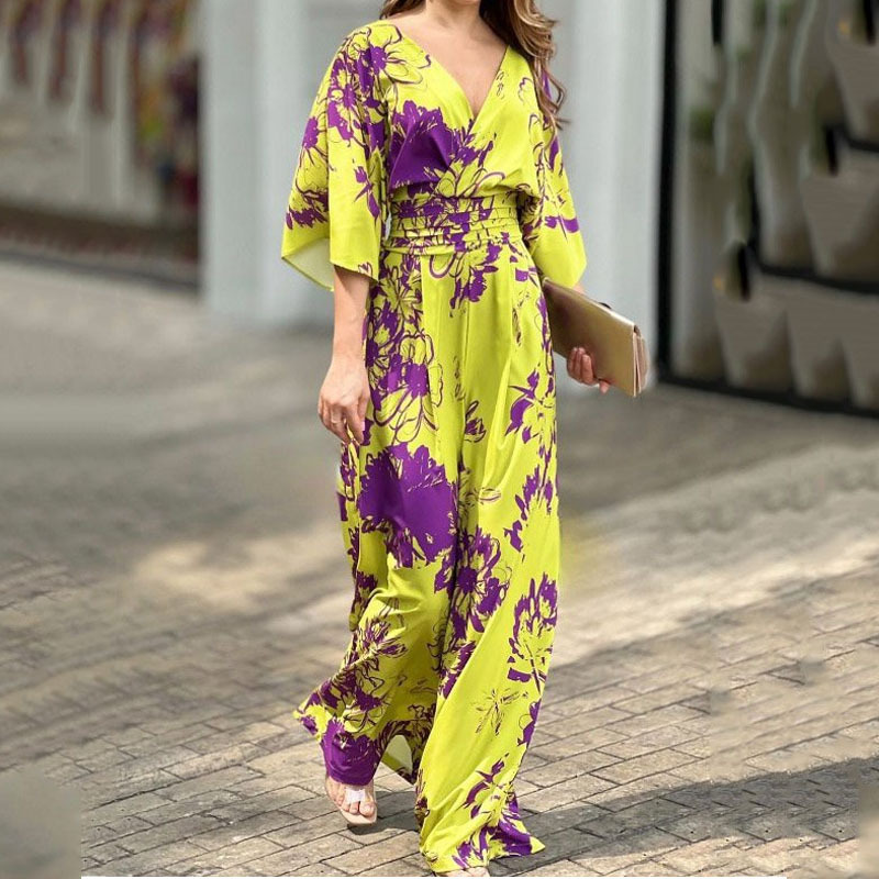 Women's Daily Fashion Flower Full Length Printing Jumpsuits display picture 1