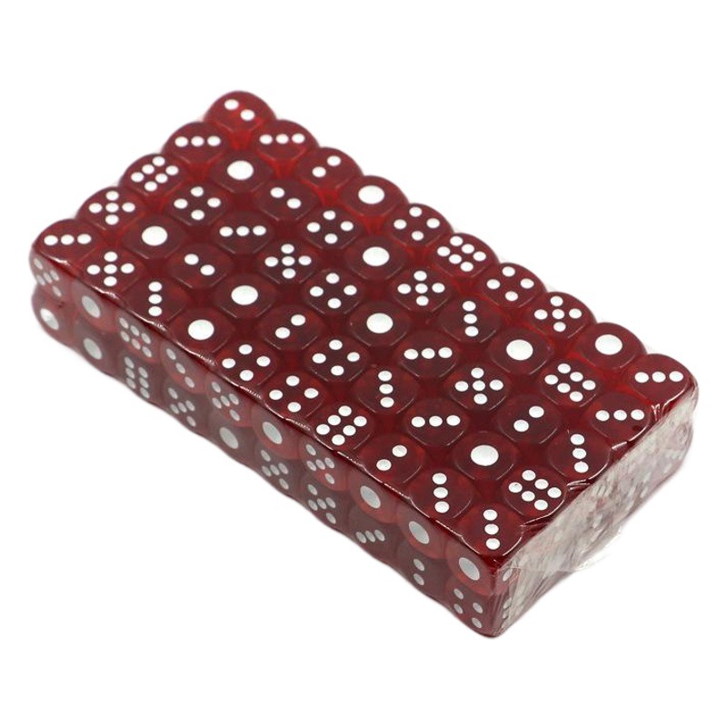 10mm -16mm Transparent Organic Color Crystal Dice Color Bar Sieve Grain Mahjong Shake Entertainment Color Grain