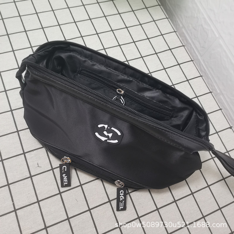 Chanel Style Cosmetic Bag Women's Ins Advanced New Clutch Bag Large Capacity Storage Bag Travel Portable Wash Bag