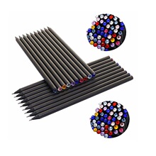 带钻HB黑木学生铅笔热销环保儿童练字铅笔可制LOGO学生礼品铅笔