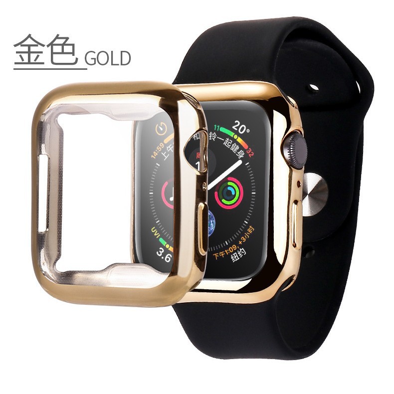 AppleWatch AppleWatch Apple Watch Tpu todo incluido Funda de reloj suave transparente s8 Funda protectora galvanoplastia s10