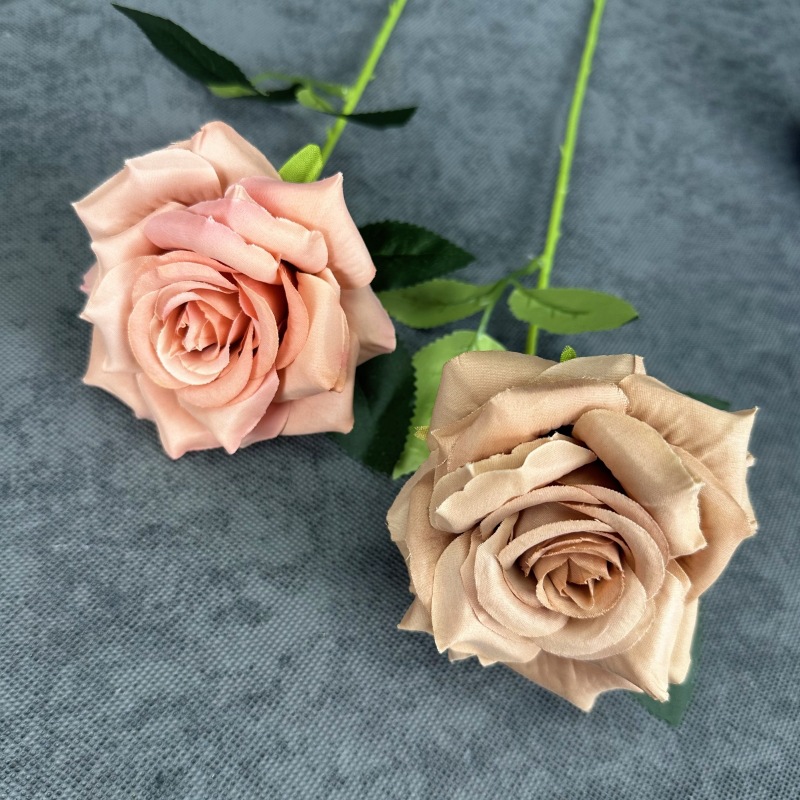 Rosas de diamante de simulación de flores para el hogar decoración de boda props de decoración de flores falsas hechas a mano transfronterizas al por mayor