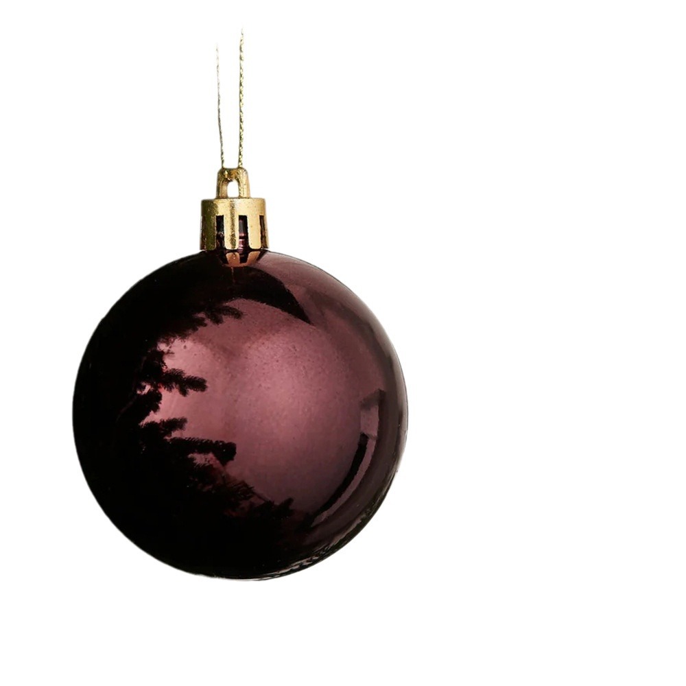 Bolas de Navidad galvanizadas de plástico de 8CM bola de oro de polvo adhesivo bola de brillo bola de brillo colgante artículos festivos decoración de ventanas