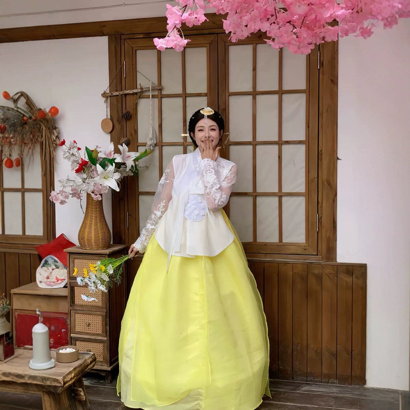 Hanbok Palace Dress Daily Performance Traditional Women's Korean Ethnic Costume Stage Performance Ancient Costume