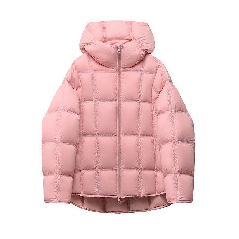 糖果色无胆泡芙感羽绒服女2025冬短款云朵超轻白鸭绒方块面包服潮|undefined