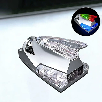 Car Exterior Modification Accessories, Other lights - wind-shark-fin-warning-light-silver