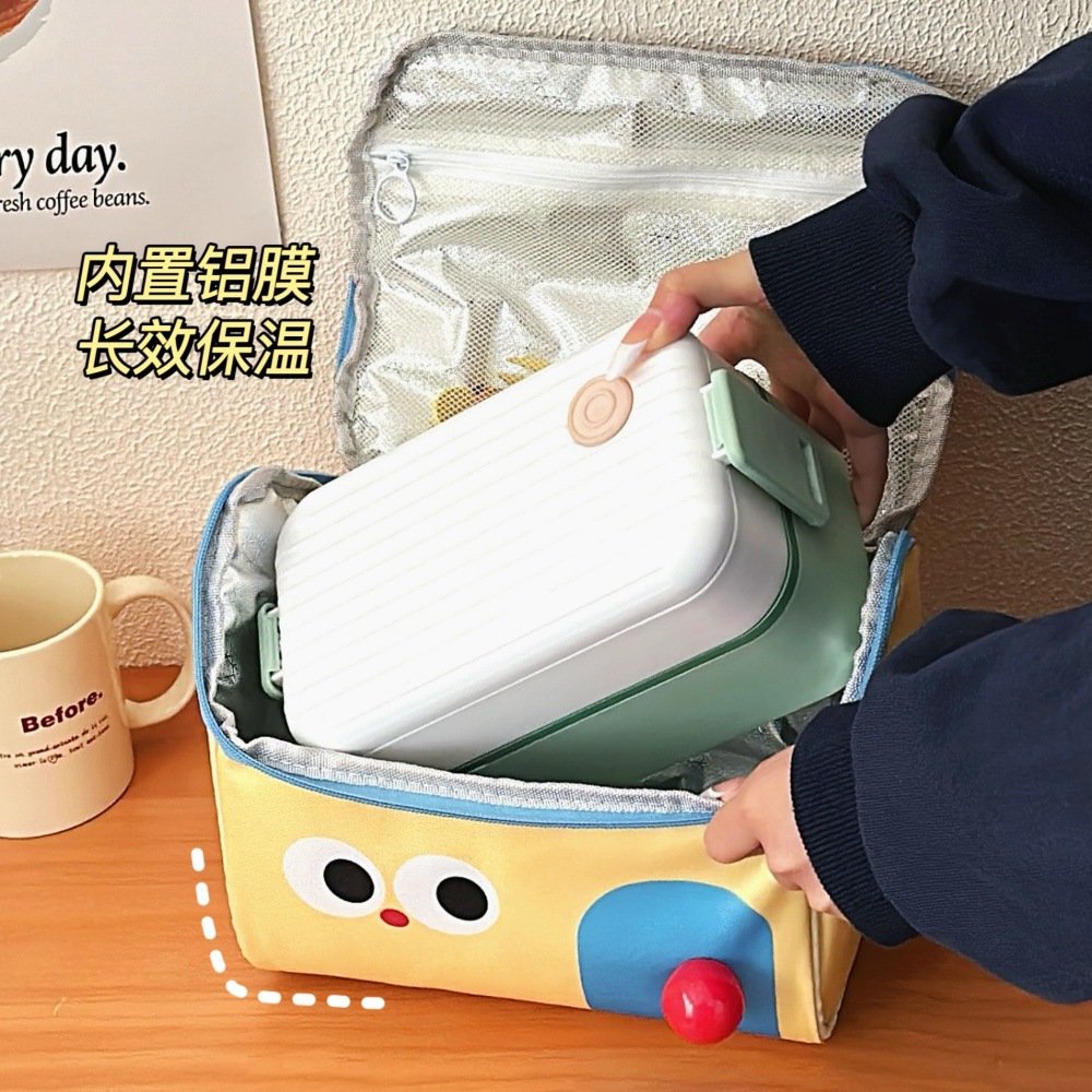 Tengyi original lindo chalet bolsa de maquillaje con regalo de mano bolsa de almacenamiento de gran capacidad bolsa de almuerzo de preservación de calor bolsa de mano