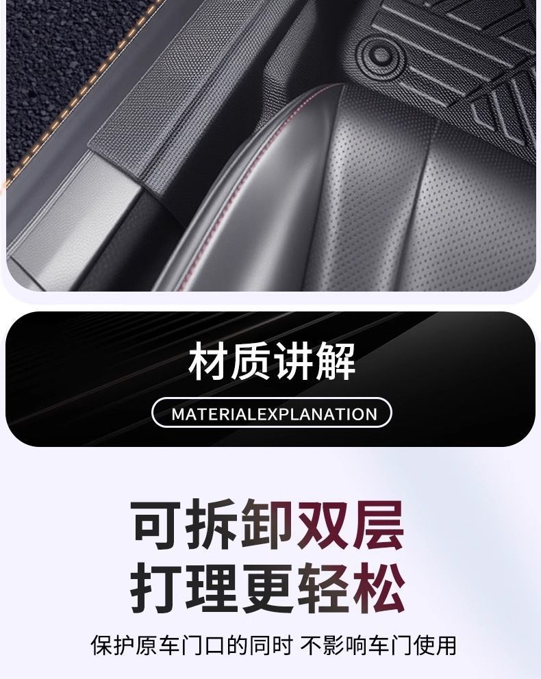 Tiguan L Pro Tiguan Door Sill Tpe Floor Mats Tiguan X Full Surround Eco-Friendly Tpe Car Floor Mats