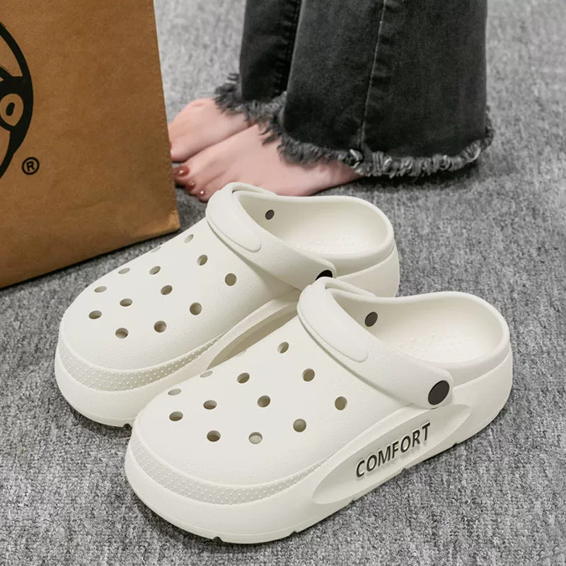 Мужские туфли из крокодиловой кожи на толстой подошве, новинка 2025 года, летняя верхняя одежда, нескользящие дышащие дезодорирующие пляжные сандалии на толстой подошве для женщин