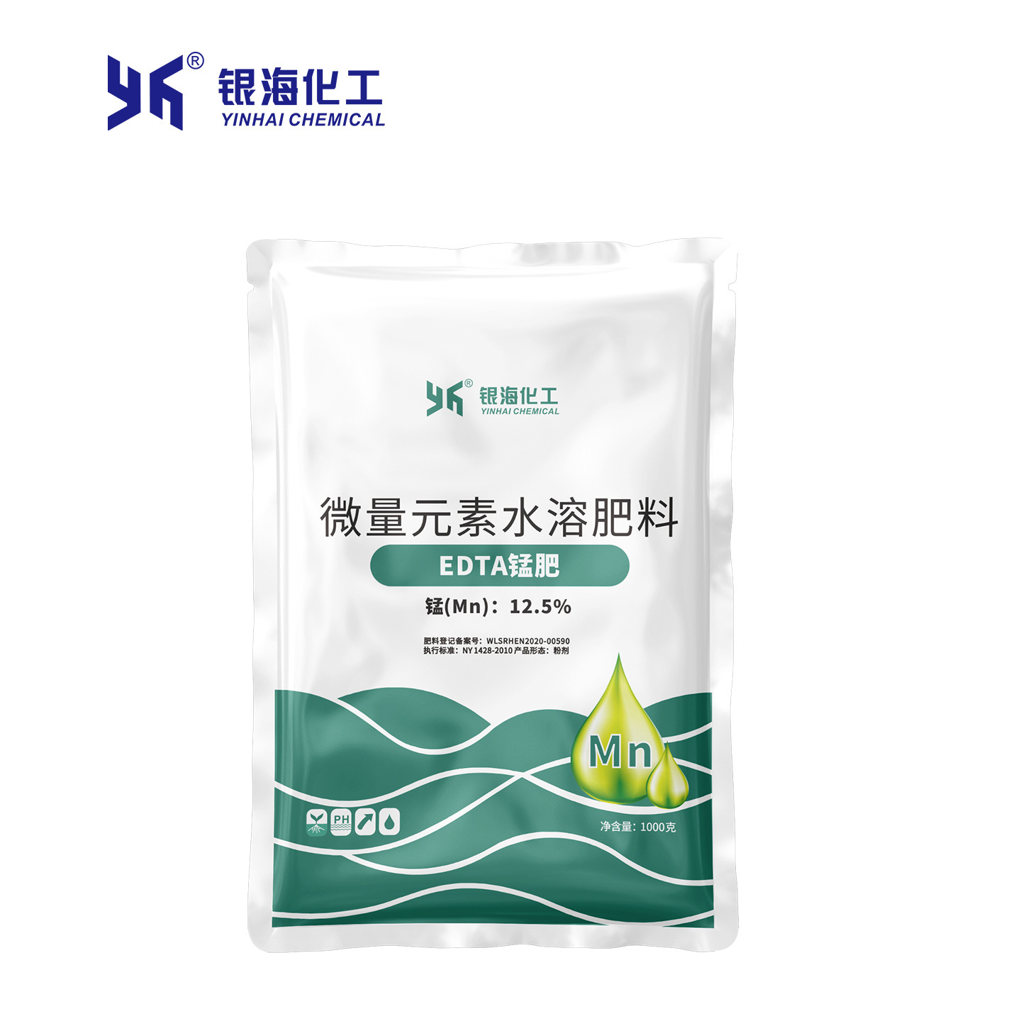 螯合锰肥EDTA1kg银海化工螯合锰