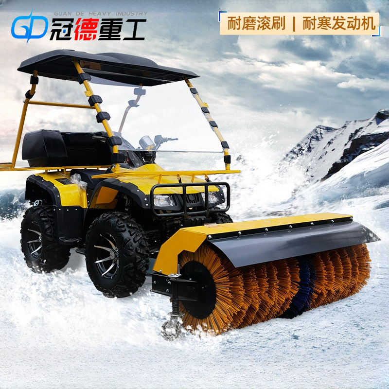 市政道路驾驶型小型除雪车 座驾式扫雪车 多功能汽油抛雪机