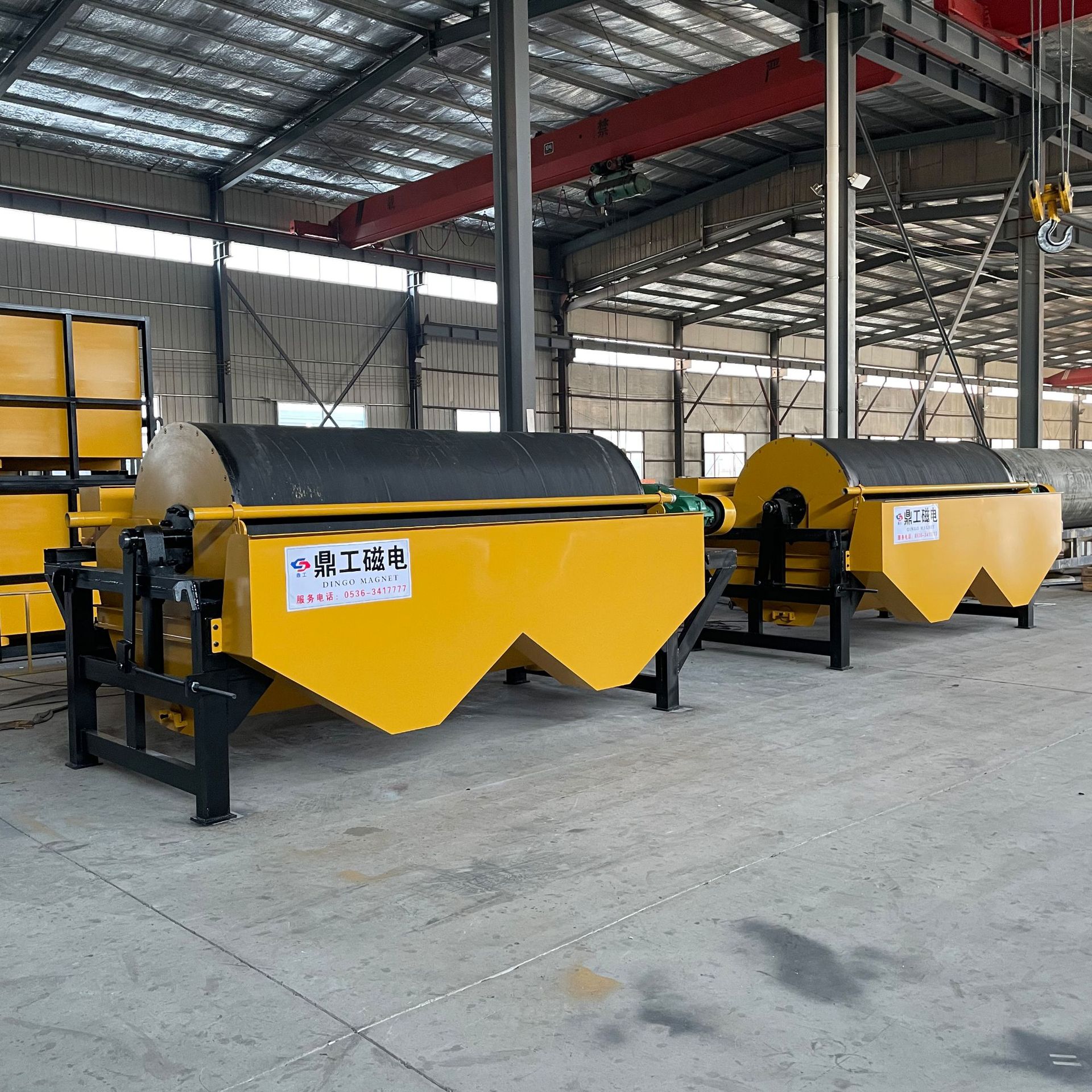 厂家供应方解石磁选机方解石除铁设备山东鼎工磁选机来样制造