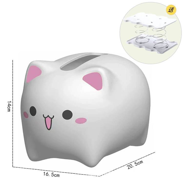 Игрушечная коробка для салфеток в виде Cartoon Cat, креативная многофункциональная декоративная вещь для дома и кафе, 25,5×13×9 см