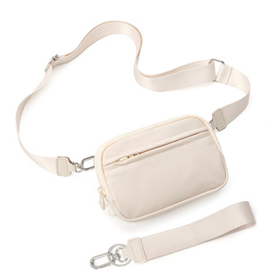 Lulu Same Style Bag Polyester Waterproof Chest Bag Fashion Outdoor Sports Running Waist Bag Lulu Shoulder Crossbody Bag for Women