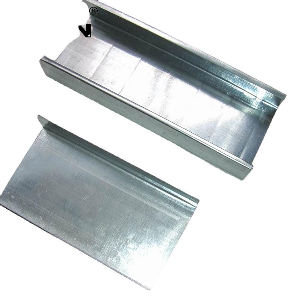 Suministro de quilla de acero ligero, tabique de techo, quilla tipo C, tipo U 75, gama completa de quilla principal y auxiliar, quilla de acero ligero galvanizado en caliente