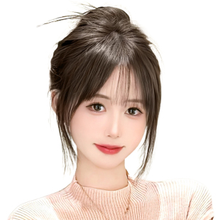 Hairpiece for Women with Real Human Hair for Top of Head, High Crown Volume Increase, Covers Gray Hair, Invisible Seamless Hairpiece